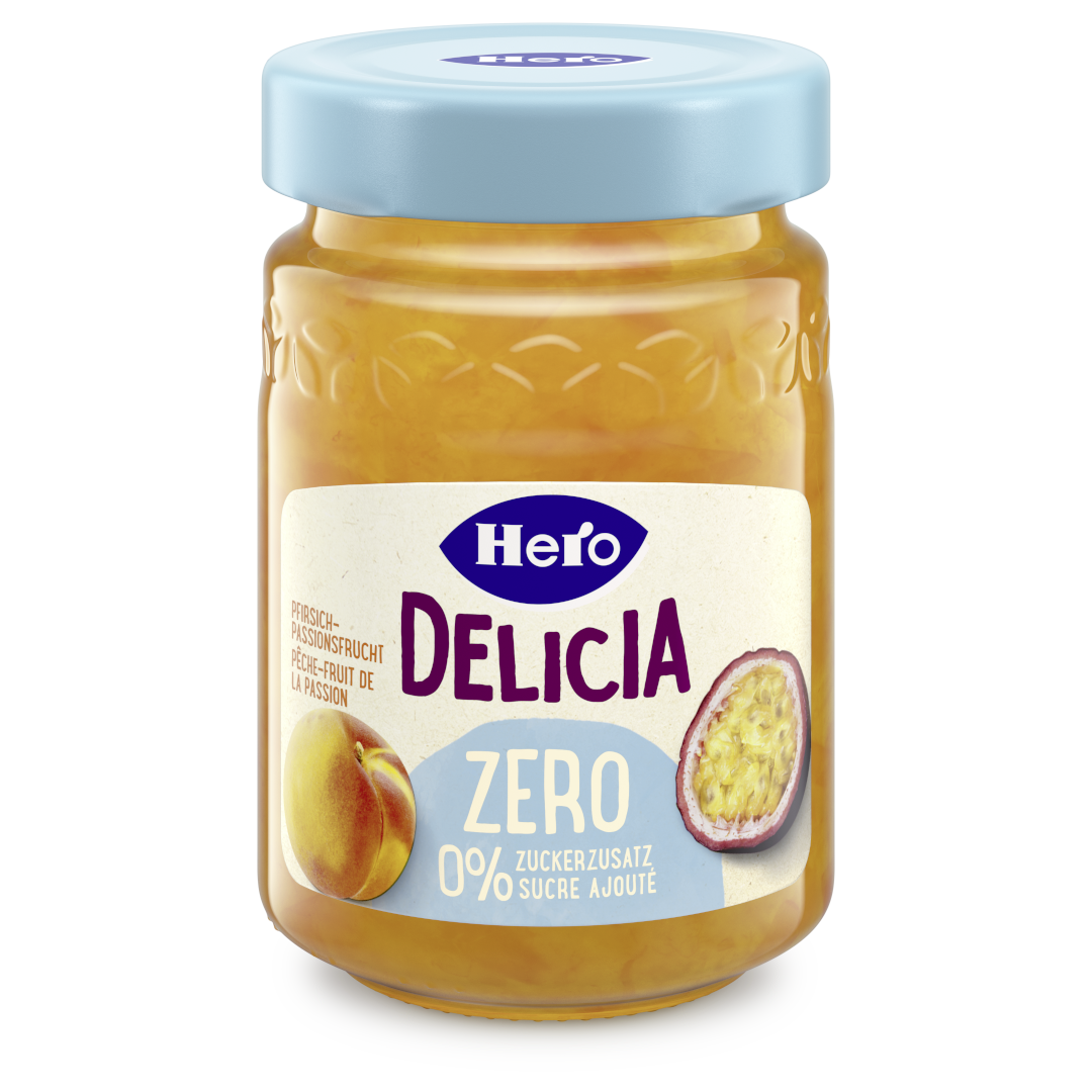 Packshot Delicia Zero Pfirsich-Passionsfrucht